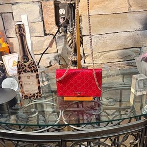 Guccissima Red leather Crossbody Bag